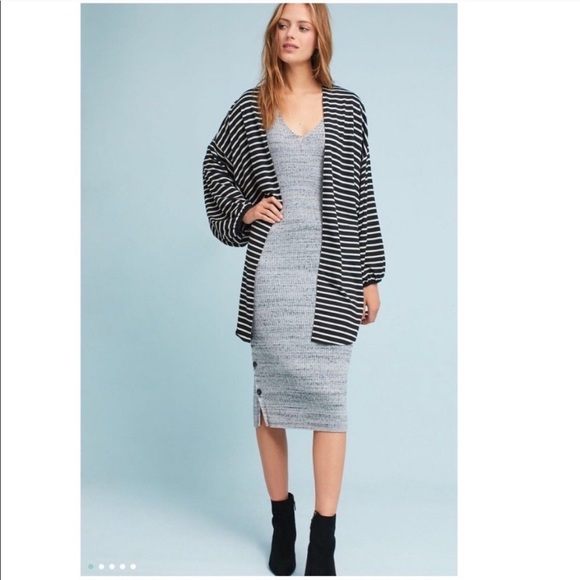 FIRM🔥Anthropologie Striped Dolman Cardigan - Picture 2 of 6